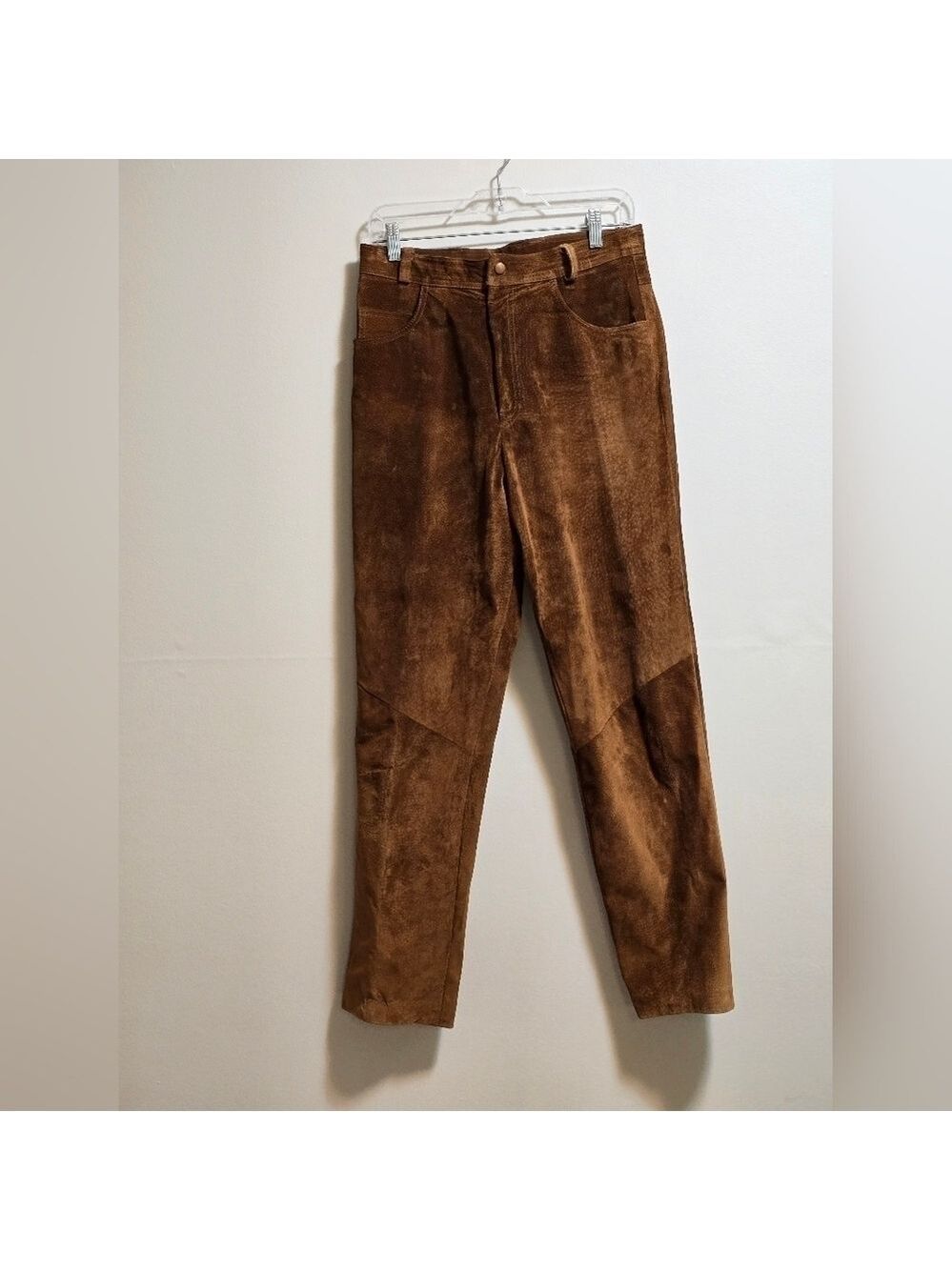 Vintage Danier genuine suede leather pants color camel size 10